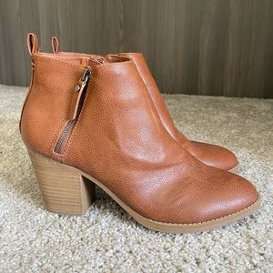 Brown Leather Ankle Boots